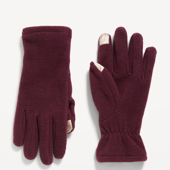 NWT OLD NAVY Text-Friendly Performance Fleece Gloves   Color: Royal Burg… - Picture 1 of 1